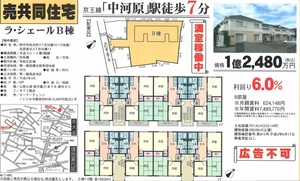 东京都府中市8户小型公寓，回报率6%